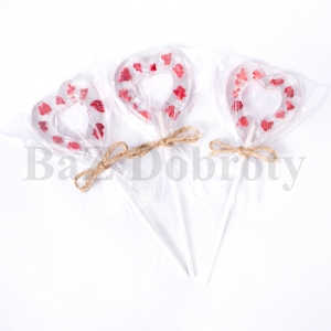 Lízo - srdce s kousky malin