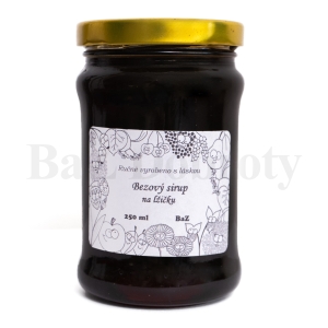 Bezový sirup na lžičku